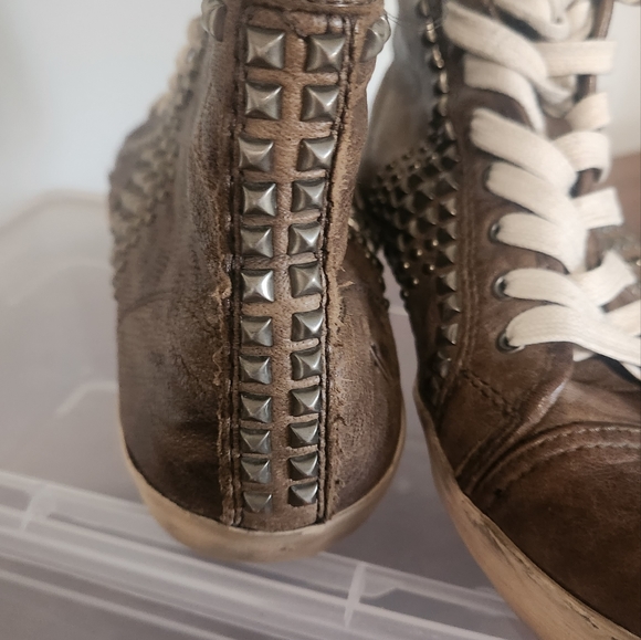 Leather High Tops - Picture 4 of 6